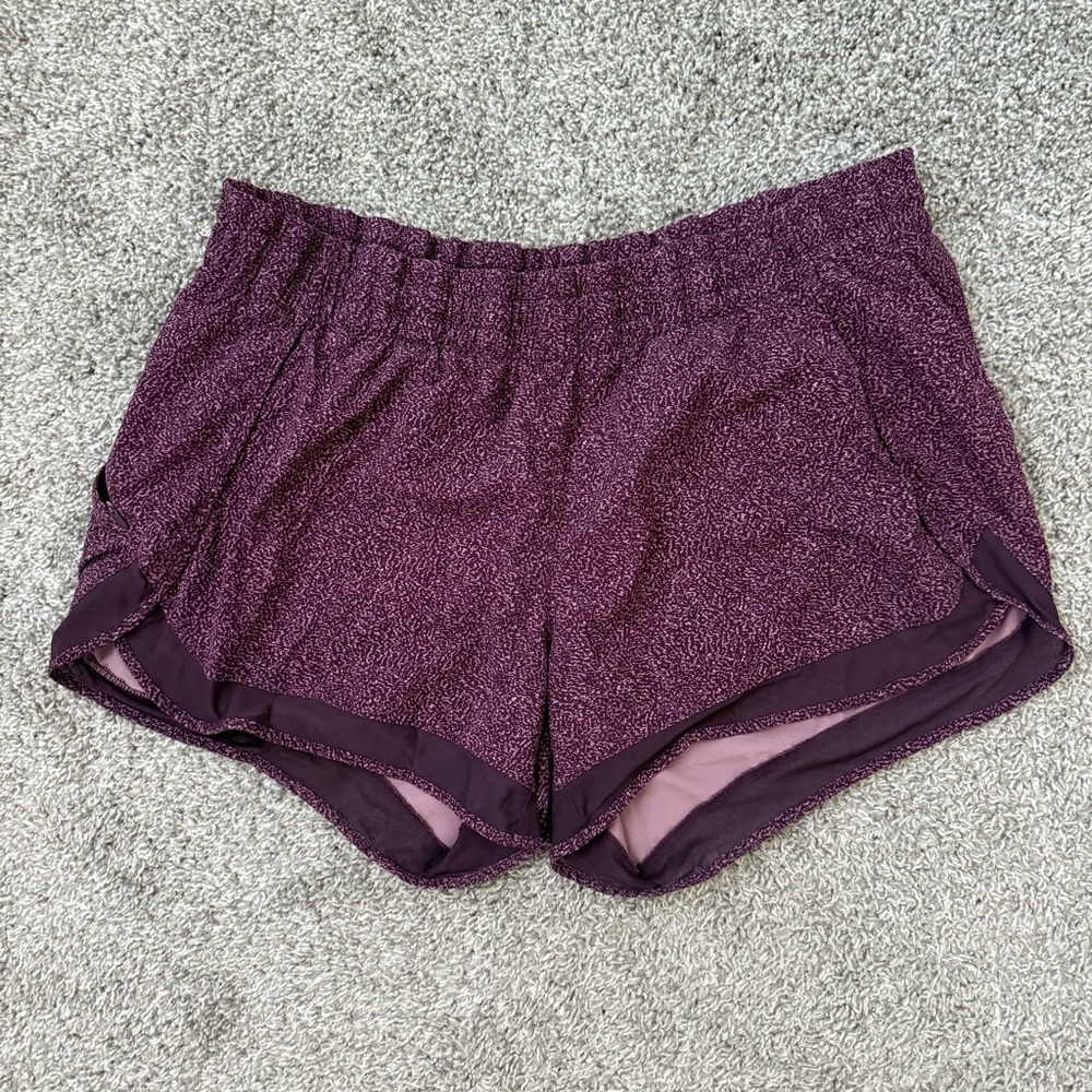 Athleta Mesh Racer Mid-Rise Shorts